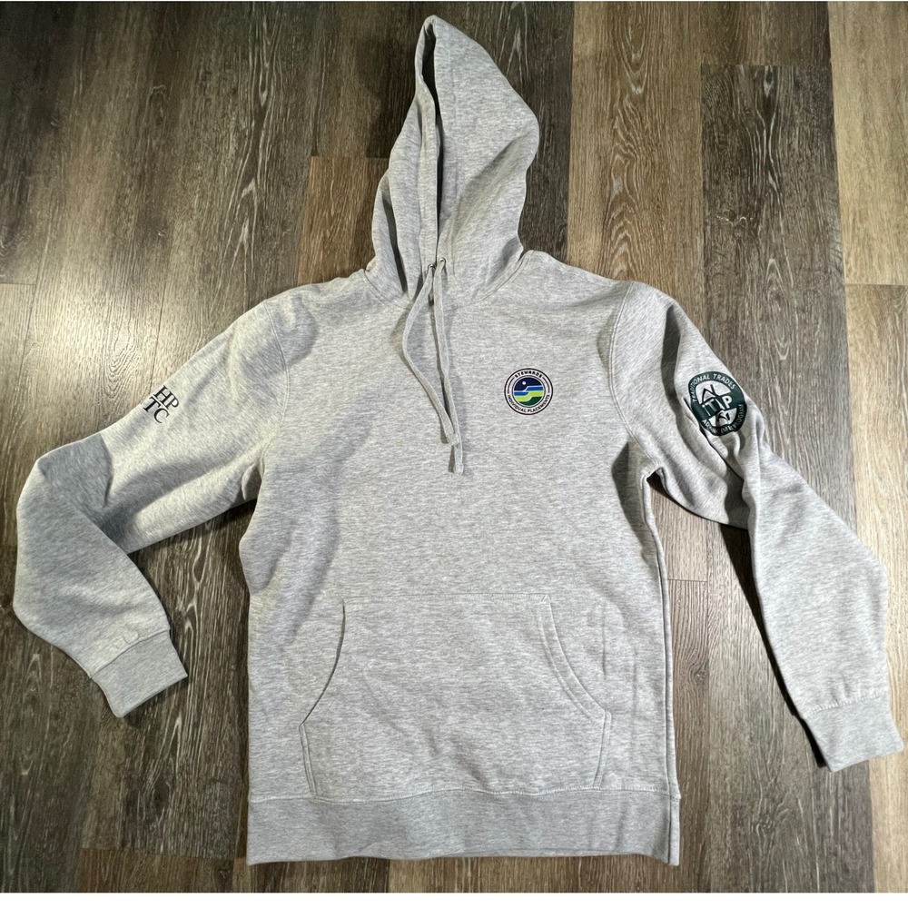District Hoodie Mens Medium Gray Stewards TTAP HPTC Program Patch Pullover